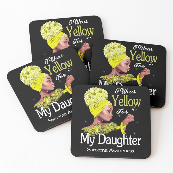 Item preview, Sarcoma Awareness Black Girl I Wear Yellow For My Daughter designed and sold by tenjun16.