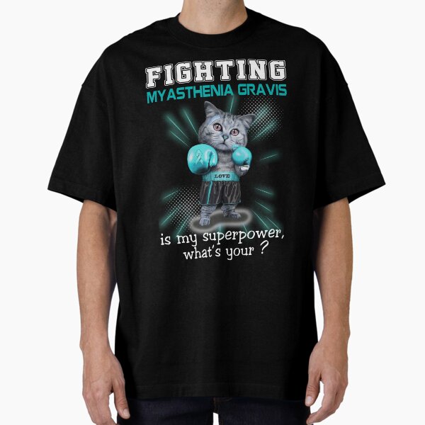 Item preview, Funny Cat Fighting Myasthenia Gravis Is My Superpower What's Your designed and sold by Kohend.