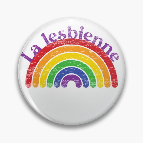 Item preview, La lesbienne: LGBT queer arc-en-ciel rétro designed and sold by incurablehippie.