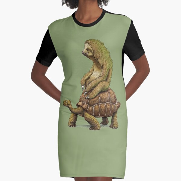 Speed is Relative Graphic T-Shirt Dress