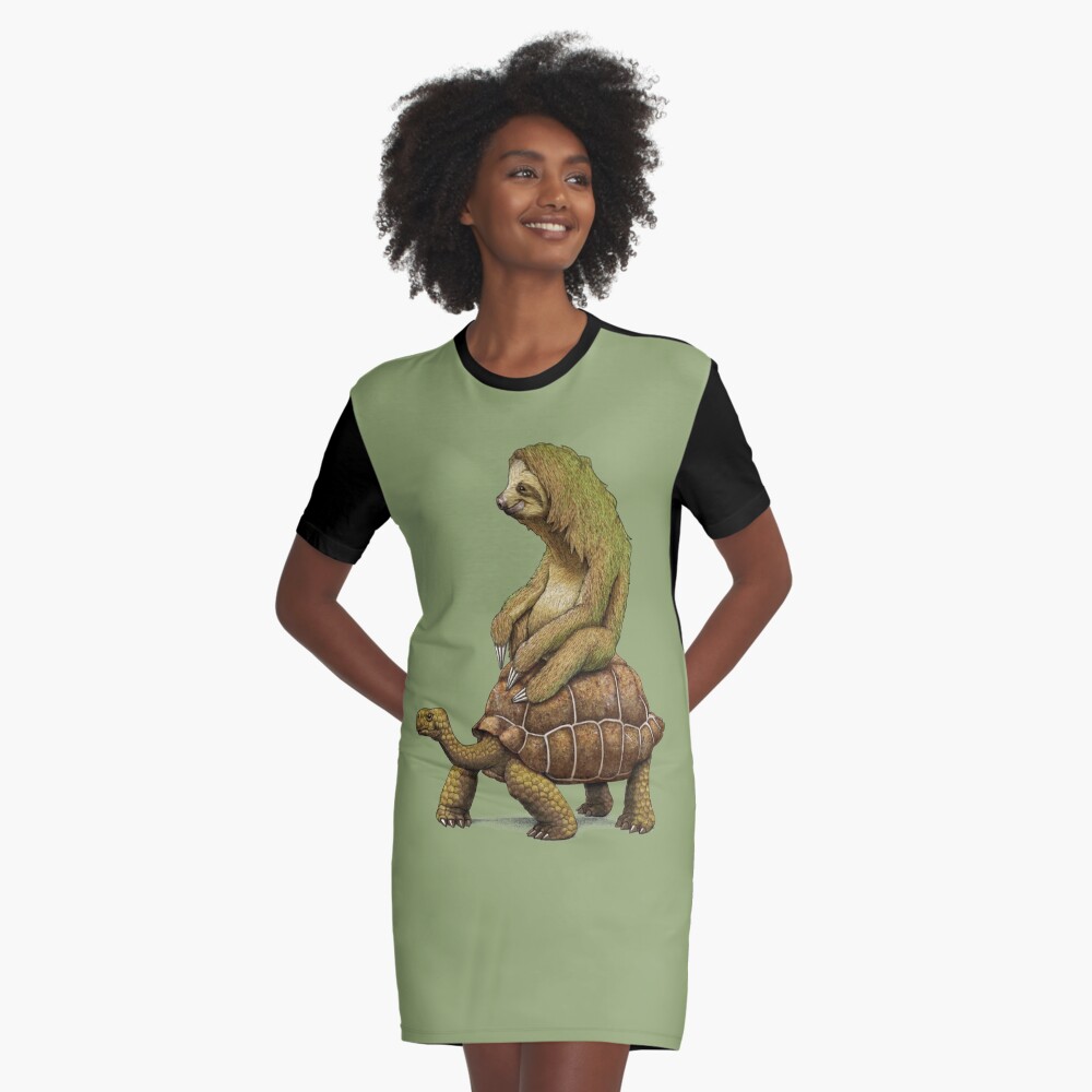 Speed is Relative Graphic T-Shirt Dress