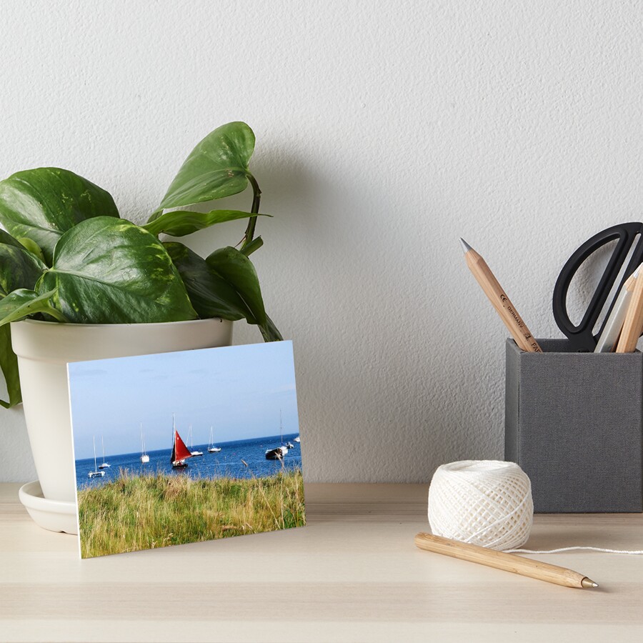 Lindisfarne Sail boats Art Board Print