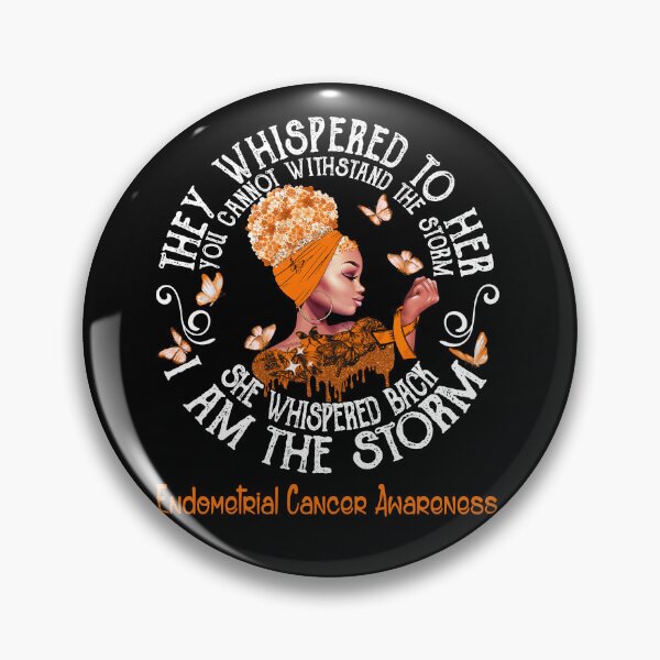 Item preview, Black Girl Fighter Strong I Am The Storm Endometrial Cancer Awareness designed and sold by Mnrshirley.