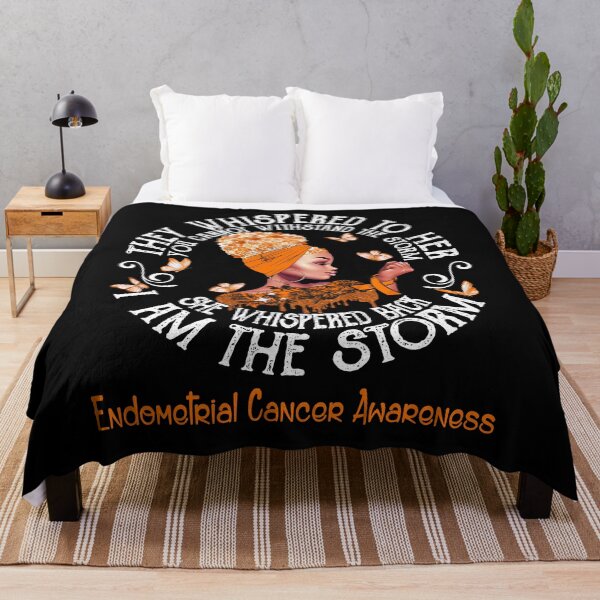 Item preview, Black Girl Fighter Strong I Am The Storm Endometrial Cancer Awareness designed and sold by Mnrshirley.