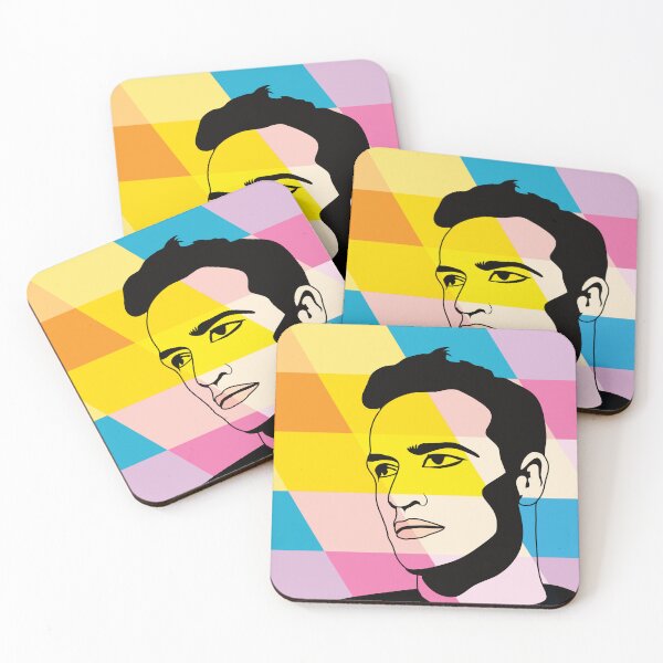 Item preview, Colorfully pop art of male face designed and sold by knappidesign.