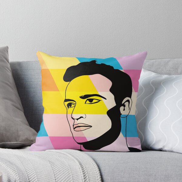 Aperçu de l'œuvre Pop art coloré du visage masculin créée et vendue par knappidesign.