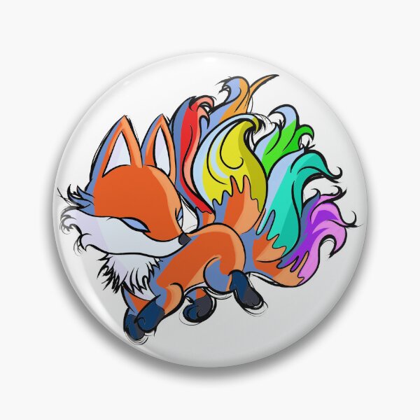Item preview, kawaii 6 tailed fox designed and sold by quicknesshc27.