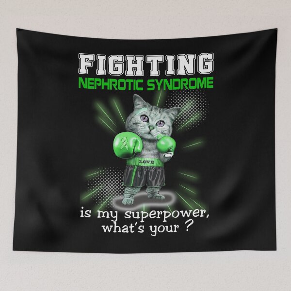 Item preview, Funny Cat Fighting Nephrotic Syndrome Is My Superpower What's Your designed and sold by Kohend.