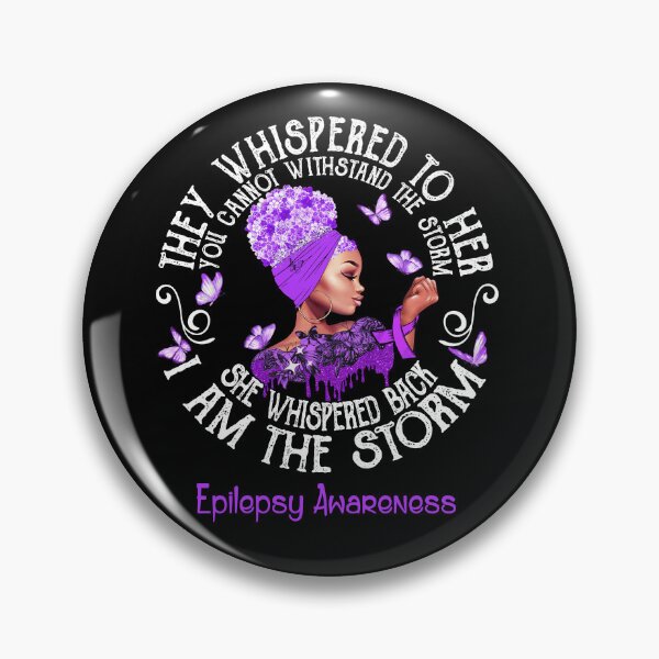 Item preview, Black Girl Fighter Strong I Am The Storm Epilepsy Awareness designed and sold by Mnrshirley.