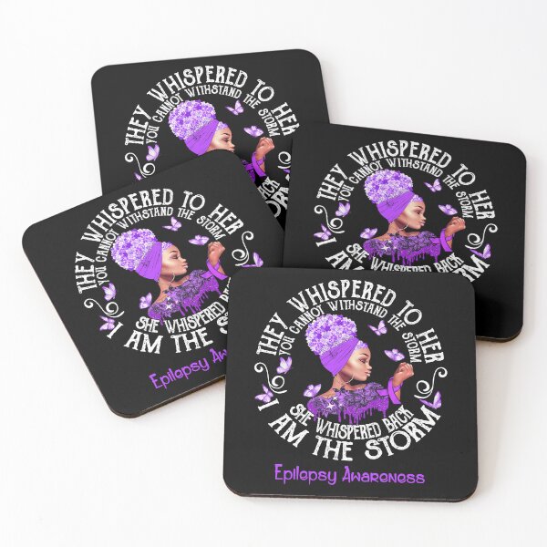 Item preview, Black Girl Fighter Strong I Am The Storm Epilepsy Awareness designed and sold by Mnrshirley.