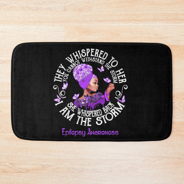 Item preview, Black Girl Fighter Strong I Am The Storm Epilepsy Awareness designed and sold by Mnrshirley.