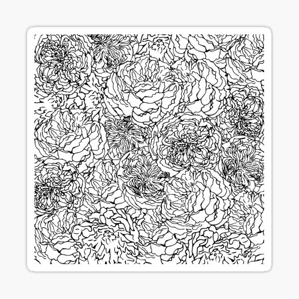 SPRING IN BLACK AND WHITE Sticker