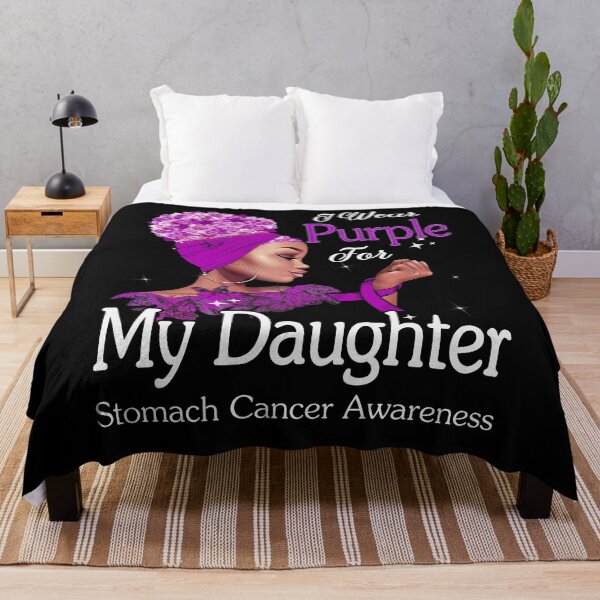 Item preview, Stomach Cancer Awareness Black Girl I Wear Purple For My Daughter designed and sold by tenjun16.