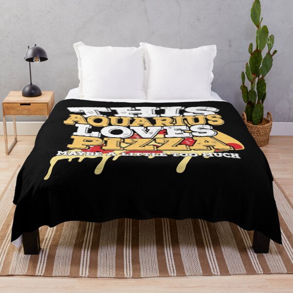 Item preview, Horoscope Zodiac Sign Aquarius Loves Pizza designed and sold by TheCrazyBear.