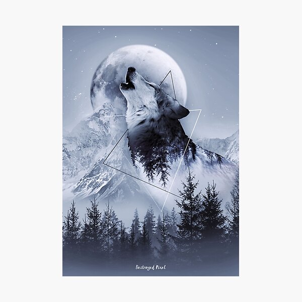 Howl with the Wolf Photographic Print
