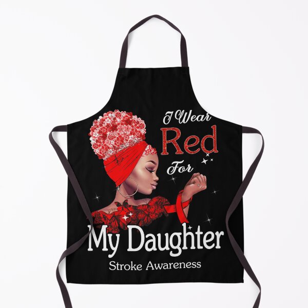 Item preview, Stroke Awareness Black Girl I Wear Red For My Daughter designed and sold by tenjun16.
