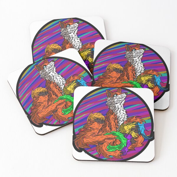 Item preview, abstract fox designed and sold by quicknesshc27.