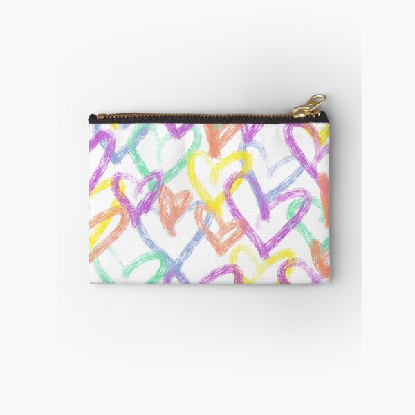Item preview, Bright overlapped painted hearts designed and sold by chayse-holden.