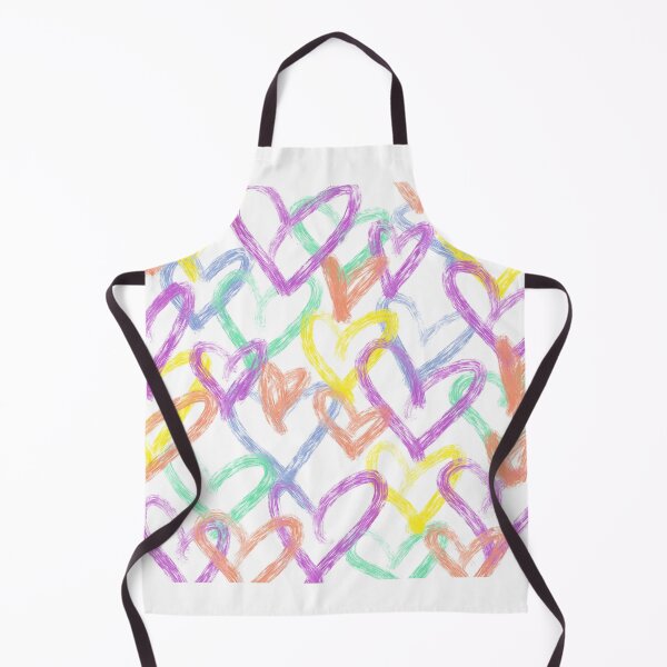 Item preview, Bright overlapped painted hearts designed and sold by chayse-holden.