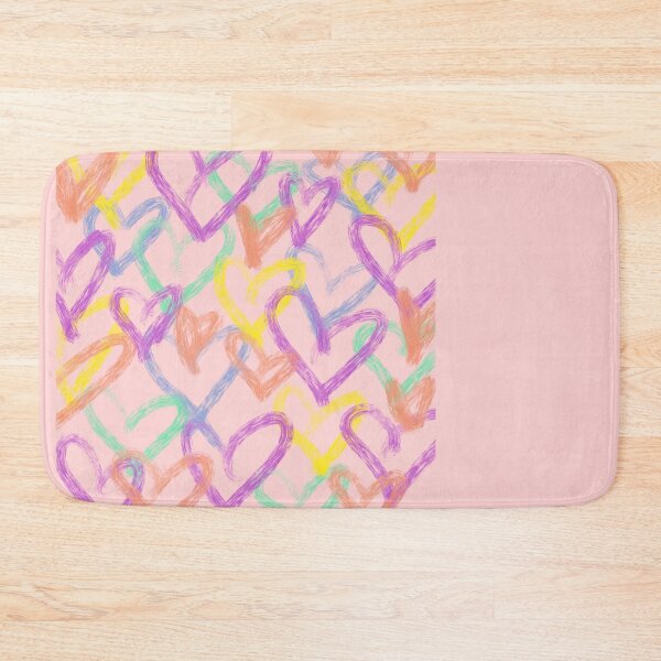 Item preview, Bright overlapped painted hearts designed and sold by chayse-holden.