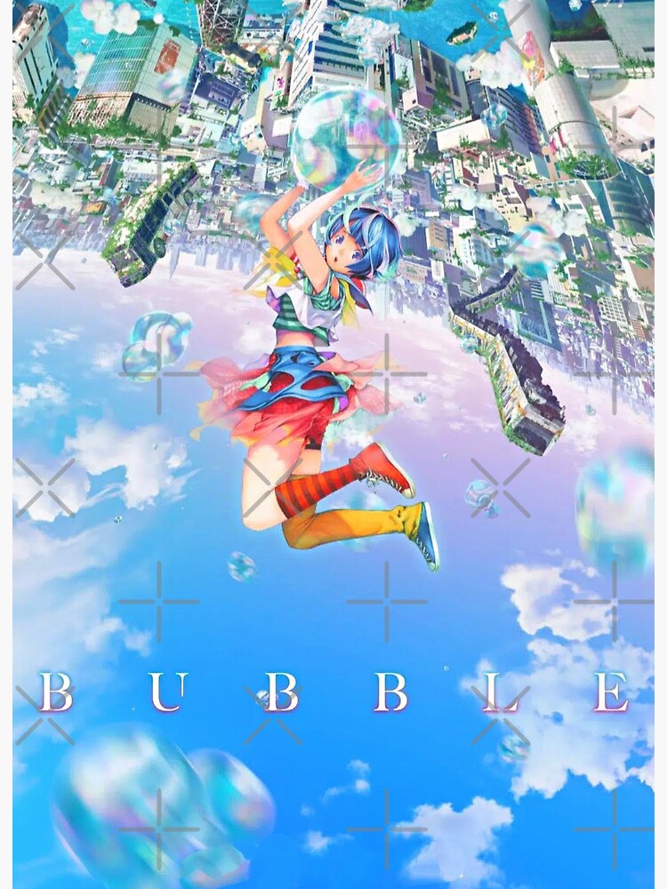 バブル bubble anime love manga | Art Board Print