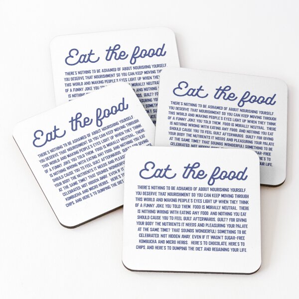 Item preview, Eat The Food - body positive fat acceptance intuitive eating designed and sold by incurablehippie.