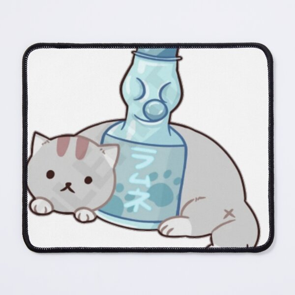 Item preview, Cat with Asian drinks Bubble Tea Soju Yakult Ramune Boba Yogurt Kawaii cute designed and sold by Afifakhanem.