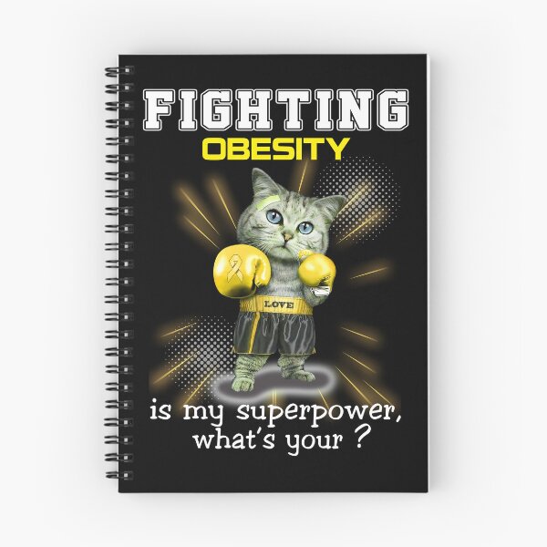 Item preview, Funny Cat Fighting Obesity Is My Superpower What's Your designed and sold by Kohend.