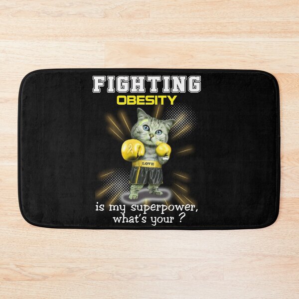 Item preview, Funny Cat Fighting Obesity Is My Superpower What's Your designed and sold by Kohend.