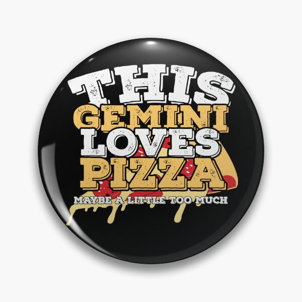 Item preview, Horoscope Zodiac Sign Gemini Loves Pizza designed and sold by TheCrazyBear.