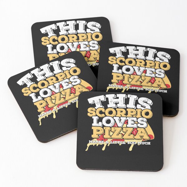Item preview, Horoscope Zodiac Sign Scorpio Loves Pizza designed and sold by TheCrazyBear.