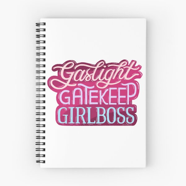 Item preview, Gaslight Gatekeep Girlboss Quote Illustrated Hand Lettering Illustration Tiktok Funny  designed and sold by Amber  Liu.