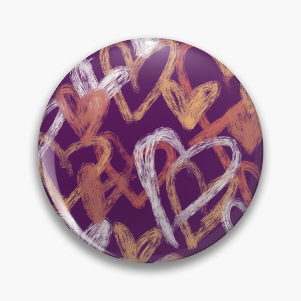 Item preview, Pink painted overlapped hearts design designed and sold by chayse-holden.