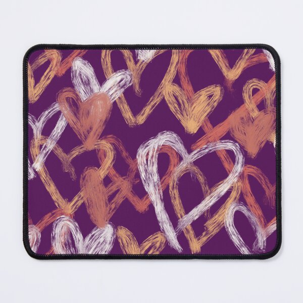 Item preview, Pink painted overlapped hearts design designed and sold by chayse-holden.