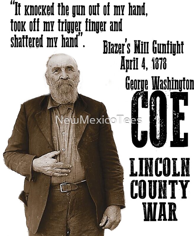 "George Coe Lincoln County War" Stickers by NewMexicoTees | Redbubble