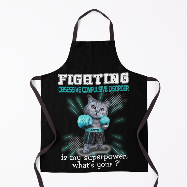 Item preview, Funny Cat Fighting Obsessive Compulsive Disorder Is My Superpower What's Your designed and sold by Kohend.