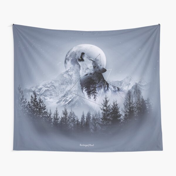 Howl with the Wolf Wandbehang