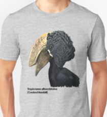 Crested Hornbill Bird Handsome Bill and Feathers Unisex T-Shirt