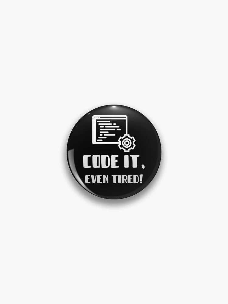 Thumbnail 1 of 3, Pin, Computer Geek Code It designed and sold by ComputerGeeksTs.