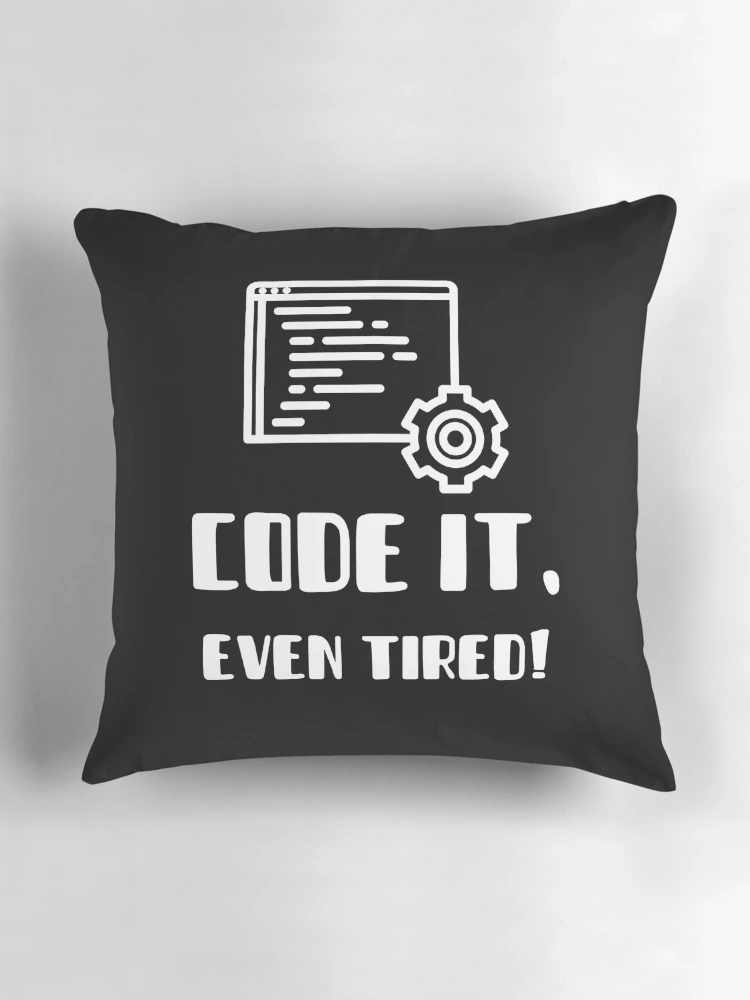 Thumbnail 3 of 4, Pillow, Computer Geek Code It designed and sold by ComputerGeeksTs.