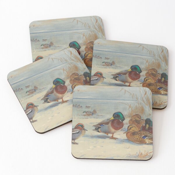 Item preview, Mallard and Teal in the Snow | Archibald Thorburn | 1929 Duck Print designed and sold by CJET.