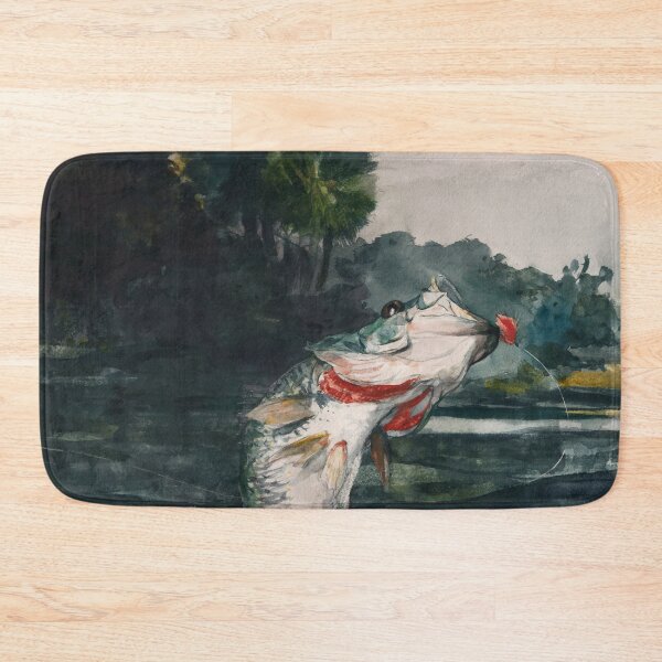 Item preview, Life-Sized Black Bass | Winslow Homer | 1904 Fishing Print designed and sold by CJET.