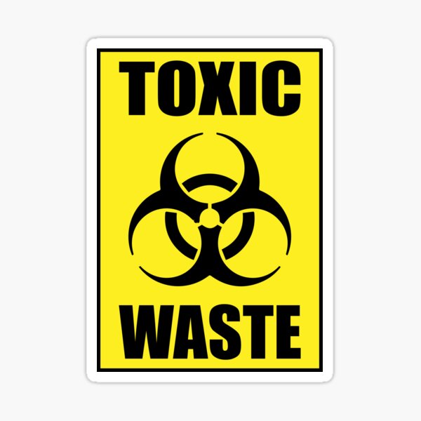 Stickers TOXIC WASTE - symbol