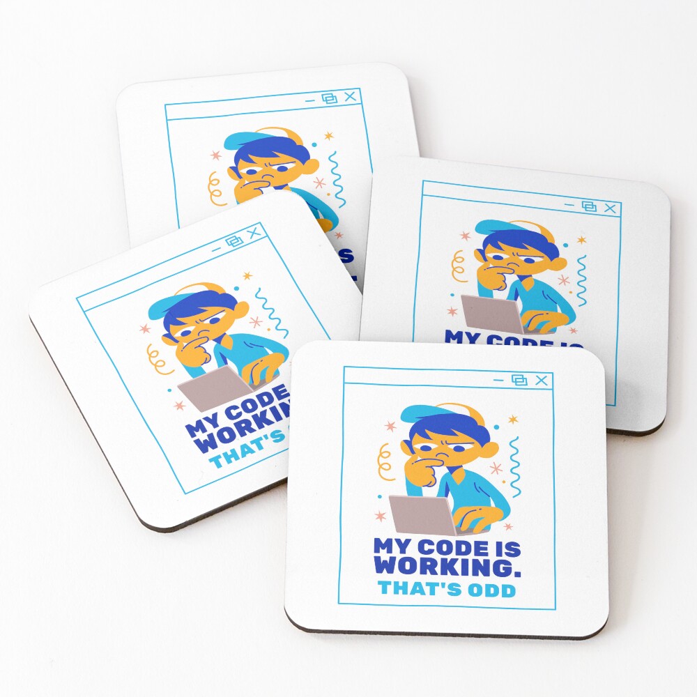Item preview, Coasters (Set of 4) designed and sold by ComputerGeeksTs.
