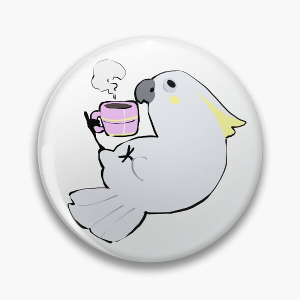 Item preview, Lesser Sulphur-Crested Cockatoo Drinking Coffee designed and sold by Alice Cheng.
