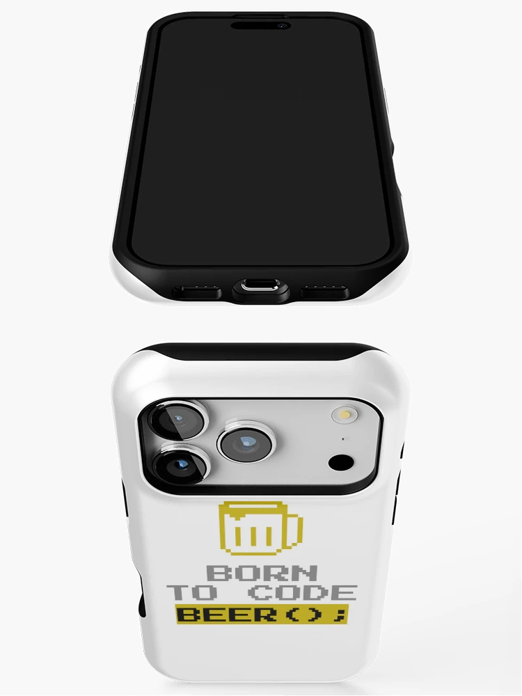 Thumbnail 3 of 4, iPhone Case, Computer Geek Born To Code Beer designed and sold by ComputerGeeksTs.