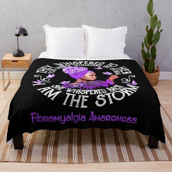 Item preview, Black Girl Fighter Strong I Am The Storm Fibromyalgia Awareness designed and sold by Mnrshirley.