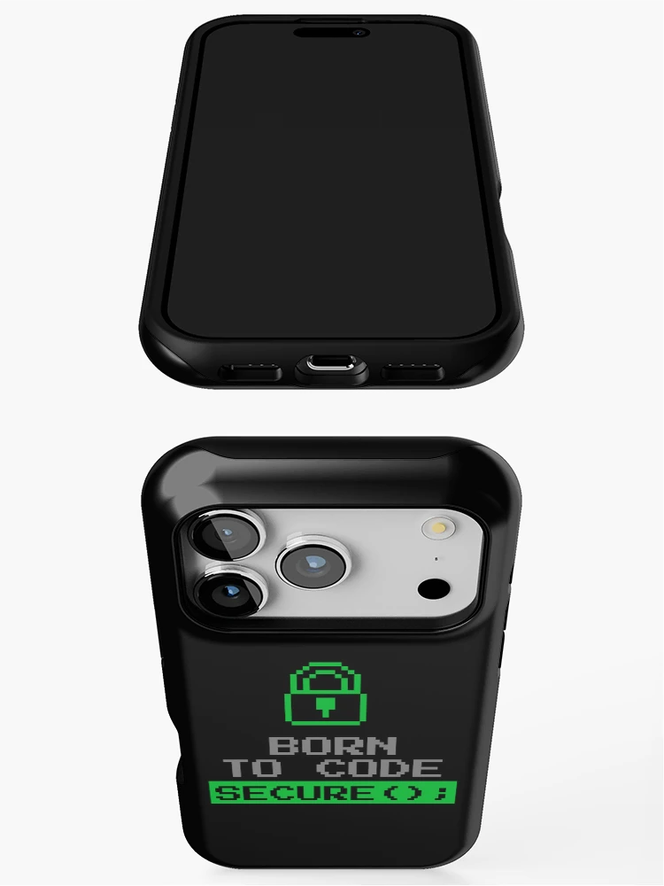 Thumbnail 3 of 4, iPhone Case, Computer Geek Born To Code Secure designed and sold by ComputerGeeksTs.