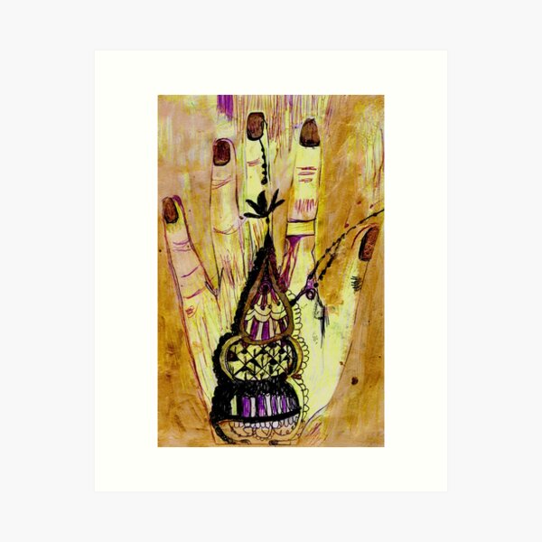 Yellow Imprint Art Print