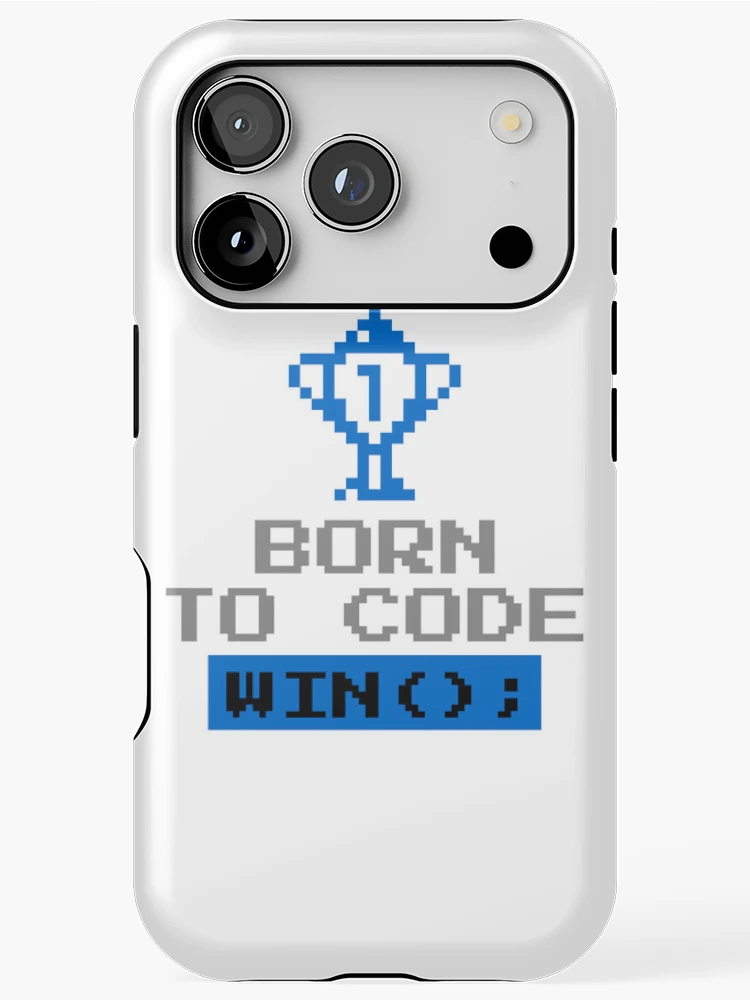 Thumbnail 1 of 4, iPhone Case, Computer Geek Born To Code Win designed and sold by ComputerGeeksTs.
